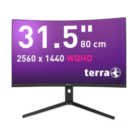 TERRA LCD/LED 3285W HA black CURVED USB-C/HDMI/DP